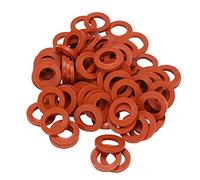 Kueohse Junta De Arandela De Goma para Manguera De JardíN Al Aire Libre,90 Piezas Juntas TóRicas Rojas Junta De Arandela De Goma Paquete Combinado De 3/4 Pulgadas Y Grifo De Agua