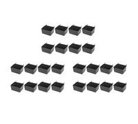 Kueohse Kit de 24 Compartimentos de Tablero de Clavijas, Piezas de Tablero de Clavijas, Accesorios de Tablero de Clavijas, Compartimentos de Banco de Trabajo para Organizar Hardware (Gris)