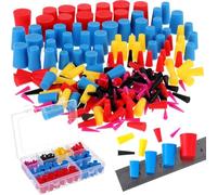 Kueohse Kit de 250 Tapones Cónicos de Silicona de 8 Tamaños para Revestimiento en Polvo, Tapón Cónico de Drenaje de Aire Acondicionado para Revestimiento en Polvo