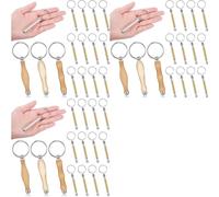 Kueohse Kit de 36 Llaveros para Torneado de Madera, Accesorios para Torneado de Madera, Mandril, para Torneado de Madera, Regalo para Carpintería B