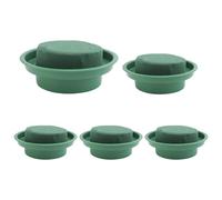 Kueohse Kit de arreglo de flores para manualidades, 5 unidades, color verde, redondo, con cuenco, decoración de fiesta