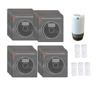 Kueohse Kit de Bolsas para Almacenar Filamentos con Bomba de Vacío Eléctrica, 20 Bolsas Selladas Al Vacío y Resistentes A la Luz para Filamentos 3D con 5 Clips.
