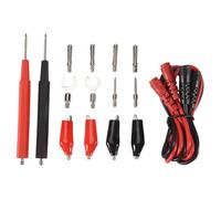 Kueohse Kit de Cables de Prueba de Sonda de Prueba de MultíMetro de 16 Piezas Reemplace las Sondas de Cables de Prueba para Pinzas de Cocodrilo MultíMetro Digital Sonda Tipo U