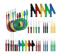 Kueohse Kit de Cables de Prueba para Multímetro de 41 Piezas, Conector Banana de 4 mm una Pinza de Cocodrilo, Cable de Prueba con Sondas Perforadoras de Cables, Pinza de Cocodrilo
