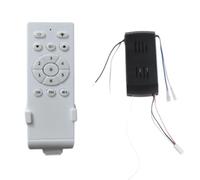 Kueohse Kit de Control Remoto Universal para Ventilador de Techo, Controlador de Luz de Ventilador de CC de Bajo Voltaje de 30 W, 6 Velocidades y Temporizador.