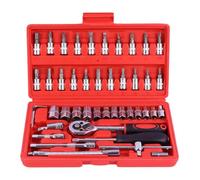 Kueohse Kit de Dados 1/4 Pulgada con Trinquete LiberacióN RáPida, Juego de Destornilladores, Herramientas de ReparacióN de AutomóViles con ExtensióN Manual para AutomóViles y Camiones