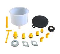 Kueohse Kit de Embudo Llenado Refrigerante para Radiador Coche, Herramienta Refrigeración A Prueba Derrames, Embudo Llenado, Herramienta para Verter Aceite, 15 Unidades por Juego