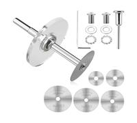 Kueohse Kit de Herramientas de Corte Interior de PVC: Cortatubos para Tubos de PVC con Guía de Calibre de Profundidad Ajustable, 6 Hojas de Dientes de HSS