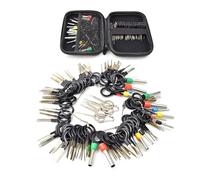 Kueohse Kit de Herramientas Extractor 100 Uds., Extractor de Pines Cables, Juego de Herramientas Lápiz Óptico Automotriz, Extracción Terminales Coche, Herramientas de Desmontaje Automático