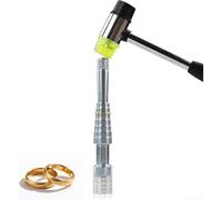 Kueohse Kit de Herramientas para Ensanchar Anillos de Joyería con Mazo de Goma, Expansor y Extensor para la Fabricación de Anillos, Ajuste del Calibrador y Moldeador.