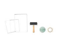 Kueohse Kit de Placas de Gel Reutilizables de 5 X 7" y 8 X 10" para Monoimpresión. Herramienta Ecológica y Fácil de Limpiar para Impresión Artística.