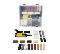 Kueohse Kit de ReparacióN de Azulejos Kit de ReparacióN de Piedra con 13 Bloques de, Relleno de Grietas de Azulejos y Pintura Reparadora de Azulejos