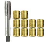 Kueohse Kit de Reparación de Roscas M16 X 1,25, Macho de Roscar M14 X 1,25, Insertos de Rosca para Restaurar Roscas Dañadas, Herramienta Car Pro Coil.