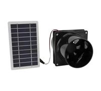 Kueohse Kit de Ventilación con Panel Solar de Conducto Redondo para Áticos de Vehículos Recreativos, Invernaderos