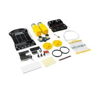 Kueohse Kit Electrónico de Bricolaje para Automóvil Inteligente, 51 MCU, Evitación de Obstáculos Ultrasónicos, Kit de Programación de Robot de Alcance Automático para Automóvil