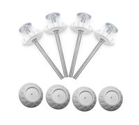 Kueohse Kit Extensor de Puerta para Bebés, Paquete de 4, Protectores de Pared y Varillas Roscadas M8 para Puertas de Presión Sin Taladro, Seguridad de Pared.