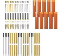 Kueohse Kits Bolígrafos para Torneado Madera (Paquete 10) con 10 Fundas Regalo. Herramientas para Hacer Bolígrafos. Suministros para Torneado Bolígrafos Delgados. Kit Bolígrafo Giratorio.