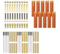 Kueohse Kits de Bolígrafos para Torneado de Madera (Paquete de 10, 10 Fundas para Bolígrafos, Herramientas para Hacer Bolígrafos con), Bolígrafo Delgado para Bricolaje (Cobre)