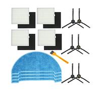 Kueohse Kits de Repuesto para V8S Aspiradora RobóTica / V80 MAX Aspiradora Robot, Cepillos Laterales, Filtros, PañO de Fregona