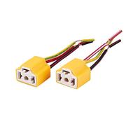 Kueohse Kueohse (R) 2 unidades H4 9003 HB2 hembra arnés de cable de cerámica para faros delanteros
