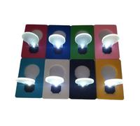 Kueohse Lámpara de Bolsillo con 8 Piezas Tarjetas, Minibombilla LED USB Portátil de Noche, Versátil Lámpara de Ahorro de Luz para Dormitorio.