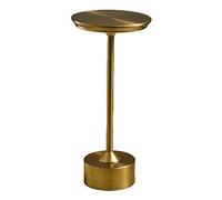 Kueohse LáMpara de Escritorio Retro Simple Restaurante Bar DecoracióN Luz Ambiental Toque USB LáMpara de Escritorio Recargable Luz de Noche Dorada