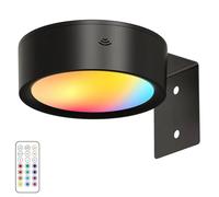 Kueohse LáMpara LED para Cuadros, Luz de ExhibicióN ArtíStica, Funciona con Pilas, Regulable, para Cuadros, 13 Modos de IluminacióN, Color Negro.