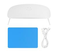 Kueohse Lámpara UV de resina de plástico con 30 cuentas de doble fuente de luz para kit de resina UV