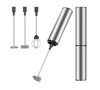 Kueohse Leche espumante portátil café espumante eléctrico batidor de batidor, USB recargable espuma burbujeador huevo batidor para chocolate caliente