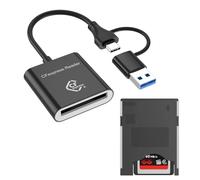 Kueohse Lector de Tarjetas de Memoria de Alta Velocidad CFexpress Tipo B Compatible con USB 3.2 para Cámaras SLR, Compatible con Transmisión de 10 GB/S