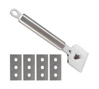 Kueohse Limpiador de Quemador de Estufa de Horno Raspador de Limpieza para Vidrio Cerámica Adecuado para Raspador de Estufa de Inducción, Cerámica y Simple