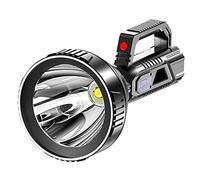 Kueohse Linterna PortáTil de Luz Fuerte USB Recargable Abs Al Aire Libre LED MultifuncióN Hogar Reflector LáMpara PortáTil