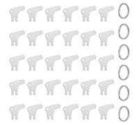 Kueohse Llave Dispensadora de Toallas de Papel, Llave Dispensadora Universal de 30 Piezas con 6 Llaveros para Dispensadores de Toallas de Papel y Papel Higiénico