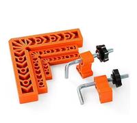 Kueohse Localizador de áNgulo Recto Fijador de Empalme de Placa de 90° CóDigo de Esquina de PláStico Cuadrado en Forma de L Regla de Marcado de Trazador para CarpinteríA