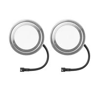 Kueohse Luces para Campana Extractora de 12 V CC y 1,5 W con Enchufe SM, Luz LED para Armario con Orificio para Estufa, Bombillas Blancas para Campana Extractora de Cocina (Paquete de 2)