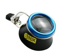 Kueohse Lupa de Gafas 10X Lupa de Ojo con Clip Ocular PortáTil Operador Artesanal Herramienta de ReparacióN de