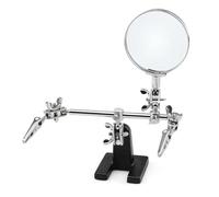 Kueohse Lupa de Soldadura con Luz LED Lente 5X Clip Auxiliar Lupa Lupa de Escritorio Herramienta de ReparacióN de Soldadura de Tercera Mano