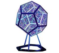 Kueohse Luz de Arte de Color de Dodecaedro Infinito, LáMpara de Arte LED Fantasy Geometry Space, Decoraciones de con Carga USB