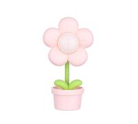 Kueohse Luz de Noche de Flores de Que Funciona con Pilas, Lámpara de Noche, Luz de Ajustable, Decoración de Dormitorio para Niños, Color Rosa
