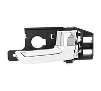 Kueohse Manija de Puerta Interior Delantera o Trasera Derecha del Lado del Pasajero 2005-2010 para 82620-1F000 Negro + Cromo
