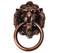 Kueohse Manija del tirador del cajon en forma de cabeza de de metal de cobre de estilo antiguo 2.5 "