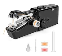 Kueohse MáQuina de Coser de Mano, Mini MáQuina de Coser PortáTil para Principiantes, MáQuina de Coser EléCtrica InaláMbrica con Costura