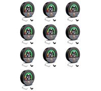 Kueohse Medidor de Capacidad de Batería de 10X 12V 24V 48V 60V 84V A Prueba de Agua IP67 con Pantalla LCD Retroiluminada y Alarma de Baja Tensión