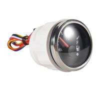Kueohse Medidor de de Combustible de 52 Mm 0-190Ohm Conmutable 240-33Ohm Medidor de de Aceite Combustible Medidores de Coche de una Prueba de Agua con Alarma Negro
