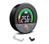 Kueohse Medidor de Voltaje de Capacidad de Batería de 12 V, 24 V, 48 V, 60 V, 84 V, Resistente Al Agua IP67, con Pantalla LCD Retroiluminada y Alarma de Bajo Voltaje para Litio