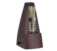 Kueohse Metrónomo Mecánico de Precisión Estándar Apto para Piano, Guitarra, Violín, Bajo Instrumentos Color Marrón