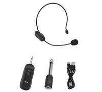 Kueohse Micrófono de Solapa Inalámbrico de 2,4 GHz, Micrófono de Cabeza, Altavoz de Voz, Enseñanza