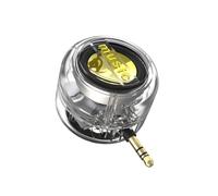 Kueohse Mini Altavoz Portátil Caja de Sonido Universal de 3,5 mm Amplificador de Altavoz para Teléfono Móvil Altavoces Externos con Cable Transparente