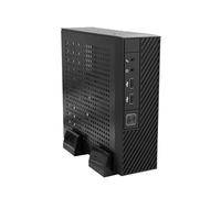 Kueohse Mini Caja de Escritorio M06 Chasis de PC Mini-ITX Caja de Control Industrial VersáTil y Eficiente con Soporte de Pie