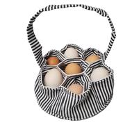 Kueohse Mini Canasta de Huevos de Tela para Recolectar Huevos - 1 Canasta de RecoleccióN de Huevos con 7 Bolsas para Huevos de Pollo, Pato y Codorniz